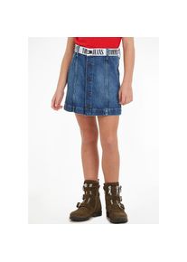 Tommy Hilfiger , Jeansrock »MONOTYPE TAPE SKIRT«, Webrock mit Logotape , mid blue , 5 (110) , 5 (110) , Rock von Tommy Hilfiger für Mädchen