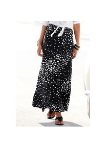 Vivance, Damen, Maxirock mit Punkteprint und elastischem Bund, sommerlicher Jerseyrock, schwarz-wei&szlig;-bedruckt, 38, schwarz-wei&szlig;-bedruckt, Jerseyrock 