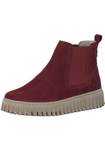 Tamaris , Chelseaboots, Plateau, Stiefelette, Boots mit beidseitigem Stretcheinsatz , bordeaux , 42 , 42 , Zeitloser Cheseaboots mit praktischer...
