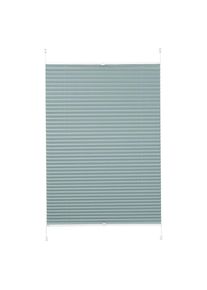 K-home , Plissee »Siena« Lichtschutz energiesparend ohne Bohren , petrol , Obermaterial: 100% Polyester , 130 cm