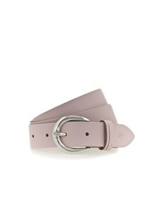 Tamaris, Damen, Lederg&uuml;rtel mit gl&auml;nzender silberfarbener Schlie&szlig;e, hellrosa, hellrosa, Damenlederg&uuml;rtel von Tamaris