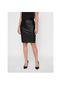 V&eacute;ro Moda Vero Moda, Damen, Lederimitatrock &raquo;VMBUTTERSIA HW COATED SKIRT NOOS&laquo;, Black, XS (34), Black, Kurzer Rock von Vero Moda