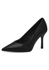 Tamaris , High-Heel-Pumps, Stilettoabsatz, Abendschuh, Partyschuh mit edlem Glanz-Effekt , schwarz , 36 , 36 , Eleganter Pumps in spitz zulaufender...