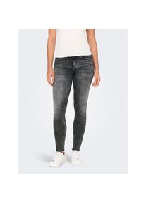 Only, Damen, Skinny-fit-Jeans &raquo;ONLBLUSH MID SK ANKLE RW DNM DOT227 NOOS&laquo;, Dark Grey Denim, L&auml;nge 30, XS (34) -L&auml;nge 30, Dark Grey Denim, Skinny-Fit-