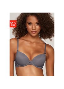 Nuance , Schalen-BH im Rücken aus Spitze, Cups aus Microtouch, Dessous , grau , Cup C , 70 -Cup C , 70 , Nahtlos vorgeformte Cups mit weicher,...