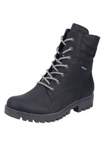 Rieker , Winterstiefelette, mit wasserabweisender TEX-Membran , schwarz , 41 , 41 , Mit abgestepptem Textileinsatz am Schaft