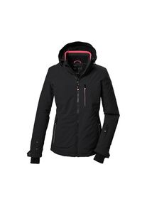 Killtec, Damen, Skijacke &raquo;KSW 36 WMN SKI JCKT&laquo; Wasserdichte Damenjacke mit abnehmbarer Kapuze und Schneefang, schwarz, 38, schwarz, Skijacke mit 