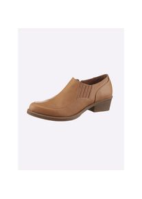 Andrea Conti, Damen, Stiefelette, cognac, 38, cognac, aus Rind-Nappaleder