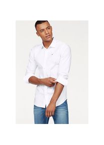 Tommy Jeans, Herren, Langarmhemd &raquo;Sabim Stretch Hemd Shirt&laquo; Stretch Hemd, Premium, Slim Fit, mit Elasthan, off-white/ivory, N-Gr, XL -N-Gr, off-white/