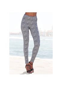 Lascana , Leggings, mit klassischem Karodesign , schwarz weiß kariert , N-Gr , 36/38 -N-Gr , 36/38 , Leggings mit klassischem Karomuster