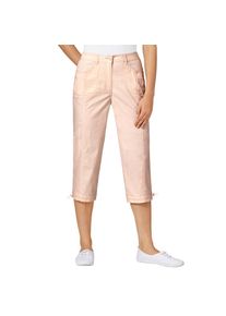 Casual Looks, Damen, Caprihose, ros&eacute;, Kurzgr&ouml;&szlig;en, 22 -Kurzgr&ouml;&szlig;en, ros&eacute;, Capri-Hose mit Tunnelzug am Beinabschluss