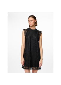 Pieces , Spitzenkleid »PCOLLINE SL LACE DRESS NOOS« , Black , N-Gr , M (38) -N-Gr , M (38) , Romantisches Spitzenkleid mit pflegeleichtem Materialmix