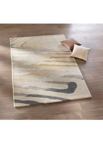 heine home , Teppich rechteckig 15 mm Höhe , beige-grau , B : 60 cm 1 Stk.