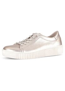 Gabor , Slip-On Sneaker, Plateausneaker mit Best Fitting-Ausstattung für gute Passform , goldfarben , 42 , 42 , Sneaker mit Gummizug für leichten...