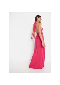 LSCN by LASCANA, Damen, Neckholderkleid in Maxil&auml;nge, himbeere, N-Gr, 48 -N-Gr, himbeere, Tr&auml;ger zum Knoten