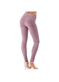 Lascana , Leggings aus weichem Material in Cord-Optik, Loungewear , rosa , N-Gr , 36/38 -N-Gr , 36/38 , Basic Cord-Leggings