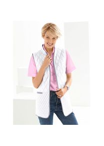 Classic Basics , Damen , Steppweste , weiß , 54 , 54 , Steppweste mit Wiener Nähte