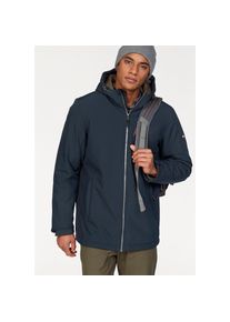 Polarino, Herren, Winterjacke mit Kapuze atmungsaktiv, wasserabweisend, winddicht, marine, 58, marine, Winterjacke: Ideal f&uuml;r kalte Wintertage und 