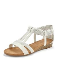 Lascana Dames Sandalen in wit ,maat 40, Witt, 50% Leer, 50% Imitatieleer