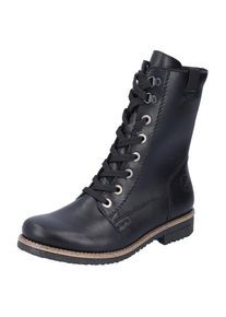 Rieker, Damen, Winterstiefelette mit Warmfutter, schwarz, 38, schwarz, Klassische Stiefelette mit Rei&szlig;verschluss und Schn&uuml;rung