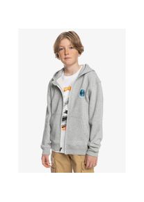 Quiksilver , Jugendliche , Kapuzensweatjacke »Shadow Groove« , Light Grey Heather , 14(155-164cm) , 14(155-164cm) , Stoff: Baumwolle und ...