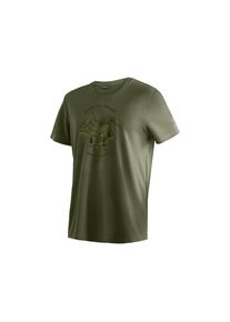 Maier Sports , T-Shirt »Dieter Print«, Herren Funktionsshirt, Freizeitshirt mit Aufdruck, Regular Fit , moosgrün , XXL , XXL , Funktionales T-Shirt...