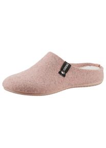 VERBENAS , Pantoffel »York Fieltro«, Hausschuh, Homeslipper, Clog mit Warmfutter-Innensohle , altrosa , 38 , 38 , Klassischer Hausschuh zum Schlupfen