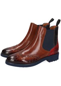 Melvin & Hamilton Melvin & Hamilton , Chelseaboots »Selina 6 - vegetabil gegerbt«, Brogue, Anzugschuh, Stiefelette mit Lyralochung , braun-rot used , 36 , 36 ,...