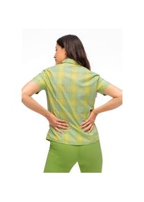 Maier Sports , Funktionsbluse »Philina«, Karierte Kurzarm-Bluse für Wandern, Reisen und Freizeit , grasgrün , 38 , 38 , Karierte Kurzarm-Bluse für...