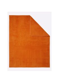 Biederlack , Wohndecke , terrakotta , 70% Baumwolle, 30% Polyacryl , B/L: 150 cm x 200 cm