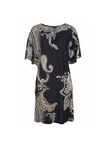 Lascana, Damen, Jerseykleid mit Zierdetail am Ausschnitt, sommerliches Tunikakleid, Strandkleid, bedruckt, N-Gr, 32/34 -N-Gr, bedruckt, Gemustertes 