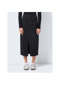 Noisy may , Jeansrock »NMKATH NW SLIT MIDI SKIRT VI478BL NOOS« , Black Denim , M (38) , M (38) , Jeansrock NMKATH von Noisy may