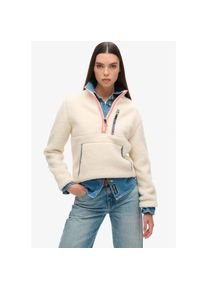 Superdry , Fleecepullover »OUTDOOR HALF ZIP FLEECE« , Ecru , M , M , Outdoor Fleeceshirt von Superdry
