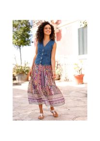 Inspirationen , Damen , Jeansweste , blue-stone-washed , 54 , 54 , Baumwoll-Qualität