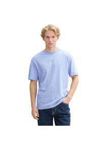 Tom Tailor Denim , T-Shirt, mit Marken-Frontprint , brunnera blue , XL , XL , T-Shirt für Herren von Tom Tailor Denim