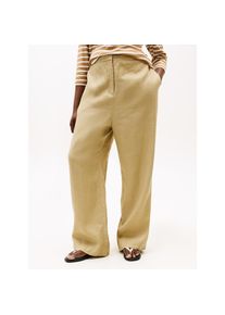 Tommy Hilfiger Curve, Damen, Leinenhose &raquo;CRV ESS LINEN TAILORED STRT PANT&laquo;, Camel, N-Gr, 52 -N-Gr, Camel, L&auml;ssige Hose von Tommy Hilfiger Curve
