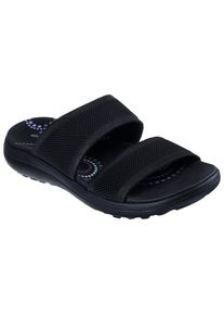 Skechers , Pantolette »SPORTY SLIM«, Keilsandale, Strandschuh in veganer Verarbeitung , schwarz-uni , 40 , 40 , Sportive Pantolette für schöne...