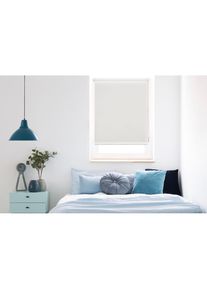 mydeco , Seitenzugrollo »Win« Lichtschutz ohne Bohren freihängend bis Breite 120cm , weiß + weiß , Obermaterial: 100% Polyester , 160 cm