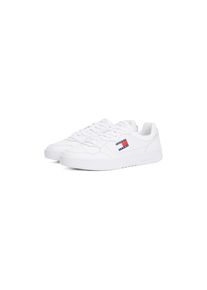 Tommy Jeans , Sneaker »(NEW) TJM CUPSOLE LEATHER ESS« , Freizeitschuh, Halbschuh, Schnürschuh im Basket-Look , weiß , 44 , 44 , Plateausneaker mit...