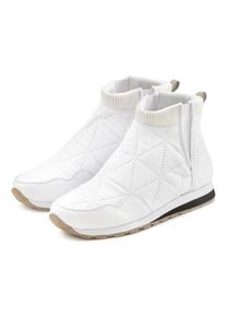 Vivance, Damen, Winterstiefelette in modischer Stepp-Optik, Ankle Stiefeletten, Outdoor Boots, Sneaker, wei&szlig;, 36, wei&szlig;, Besonders leichter 