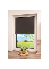 K-home , Seitenzugrollo »Thermo Klemmfix-Rollo«, verdunkelnd, energiesparend, ohne Bohren, 1 Stück , schwarz , 150 cm
