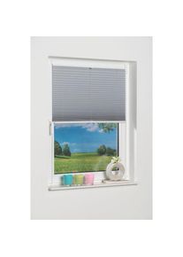 K-home , Plissee »Klemmfix Pisa« verdunkelnd energiesparend ohne Bohren verspannt , silbergrau , Obermaterial: 100% Polyester , 130 cm