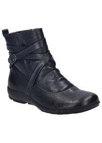 Josef Seibel , Stiefelette »Charlotte 11«, Boots, Winterboots, Stiefel mit modischer Raffung , dunkelblau , 42 , 42 , Modische Stiefelette mit...