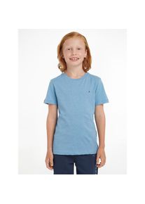 Tommy Hilfiger, Herren, T-Shirt &raquo;BOYS BASIC CN KNIT&laquo; f&uuml;r Kinder bis 16 Jahre, Dark Allure Heather, 12/152, Dark Allure Heather, T-Shirt von TOMMY 