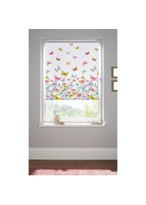 Home Affaire , Seitenzugrollo »Butterfly« verdunkelnd energiesparend ohne Bohren freihängend Hitzeschutz, Schmetterlinge, bunt, bedruckt,...