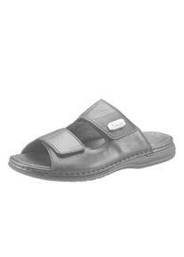 Rieker , Pantolette, Sommerschuh, Schlappen, Klettschuh, mit zwei Klettverschlüssen , schwarz , 42 , 42 , Komfortable Pantolette auch als Hausschuh