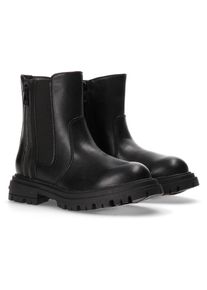 Calvin Klein Jeans , Chelseaboots, Winterstiefel, Schnürstiefel, Boots mit coolem Blockabsatz , schwarz , 33 , 33 , Cooler Chelseaboots mit...