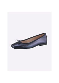 Heine, Damen, Ballerina, marine-metallic, 37, marine-metallic, Made in Spain