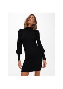 Only, Damen, Strickkleid &raquo;ONLKATIA L/S DRESS KNT NOOS&laquo;, Black, N-Gr, M -N-Gr, Black, Pflegeleichtes Material: 50% Viskose, 27% Nylon, 23% Polyester
