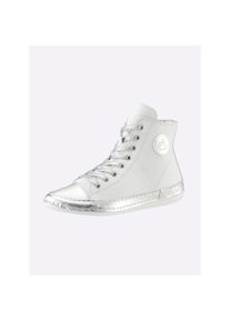 Andrea Conti , Damen , Sneaker , weiß-silberfarben , 36 , 36 , aus Rind-Nappaleder